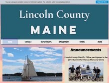 Tablet Screenshot of lincolncountymaine.me